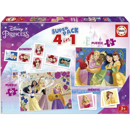 SUPERPACK 4 EN 1 PRINCESAS DISNEY image 0