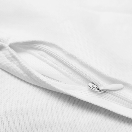 FUNDA COJIN RESINADO LISO BLANCO 30X50 image 2