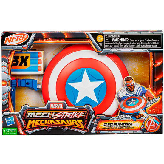 LANZADOR MECH STRIKE MECHASAURS CAPITAN AMERICA MARVEL image 0