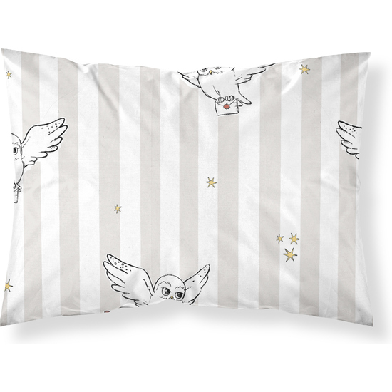 FUNDA DE ALMOHADA 100% ALGODÓN HEDWIG FLYING CAMA DE 50X80CM. image 0