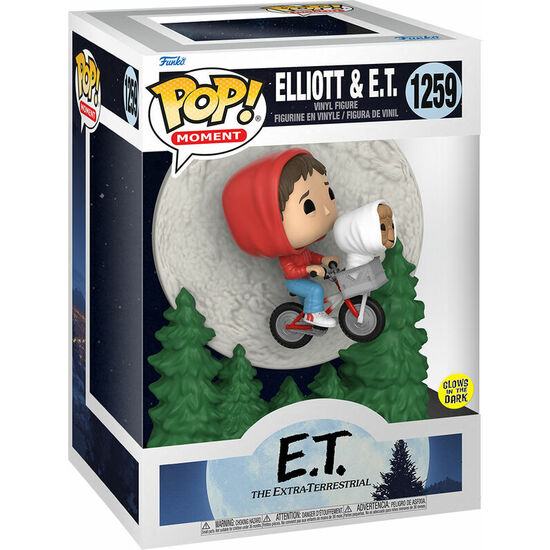 FIGURA POP E.T EL EXTRATERRESTRE 40TH ELLIOTT & E.T FLYING image 1