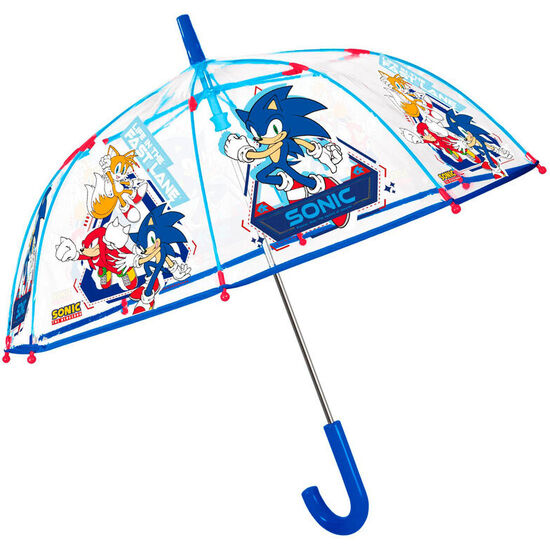 PARAGUAS MANUAL TRANSPARENTE SONIC THE HEDGEHOG 45CM image 0