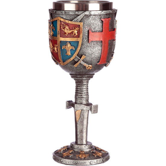 COPA ESCUDO Y ESPADA MEDIEVAL image 0