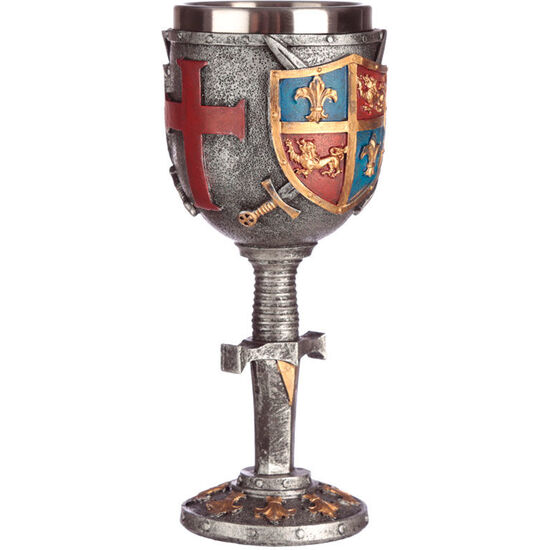 COPA ESCUDO Y ESPADA MEDIEVAL image 1