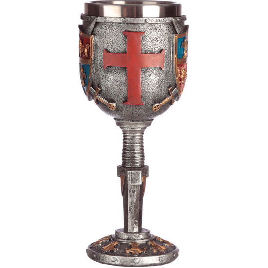 COPA ESCUDO Y ESPADA MEDIEVAL image 2