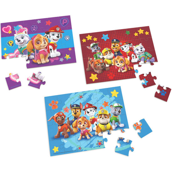 PUZZLE PATRULLA CANINA PAW PATROL 3X24PZS MADERA image 1