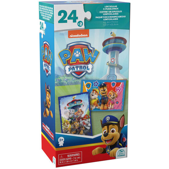 PUZZLE LENTICULAR PATRULLA CANINA PAW PATROL 2X24PZS image 0