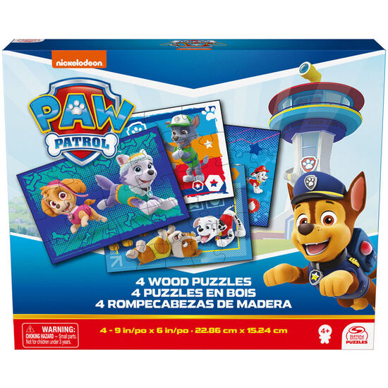 PUZZLE PROGRESIVO MADERA PATRULLA CANINA PAW PATROL 12-16-20-24PZS image 0