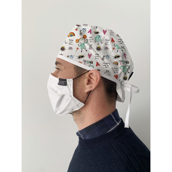 GORRO PROFESIONAL SANITARIO, COCINERO.. MODELO SANITARIOS BLANCO image 0