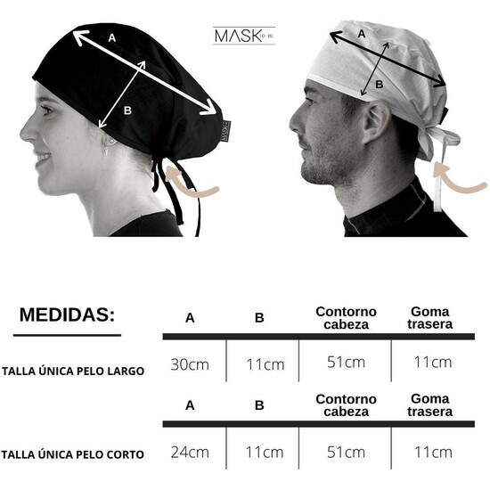 GORRO PROFESIONAL SANITARIO, COCINERO.. MODELO SANITARIOS BLANCO image 1
