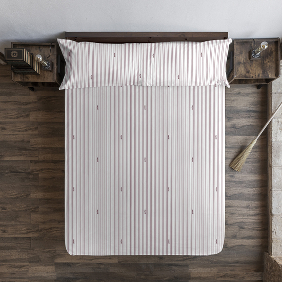 BAJERA HPOTTER RAYAS BURDEOS 100% ALGODÓN PARA CAMA DE 135/140 image 1