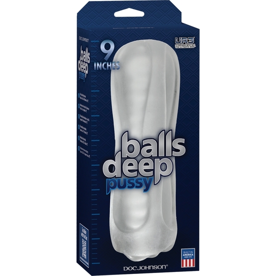 BALLS DEEP 9 INCH STROKER PUSSY FROST image 1