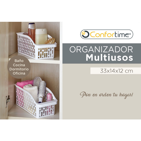 ORGANIZADOR MULTIUSOS PLÁSTICO 33X14X12CM CONFORTIME image 7