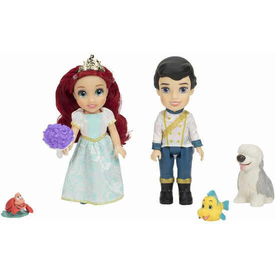 MUÑECA ARIEL + ERIC LA SIRENITA DISNEY 15CM image 1