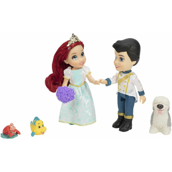 MUÑECA ARIEL + ERIC LA SIRENITA DISNEY 15CM image 2