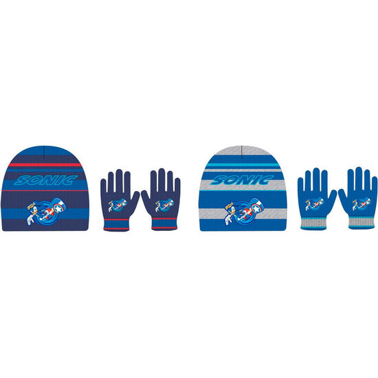 SET GORRO Y GUANTES SONIC THE HEDGEHOG INFANTIL SURTIDO image 0