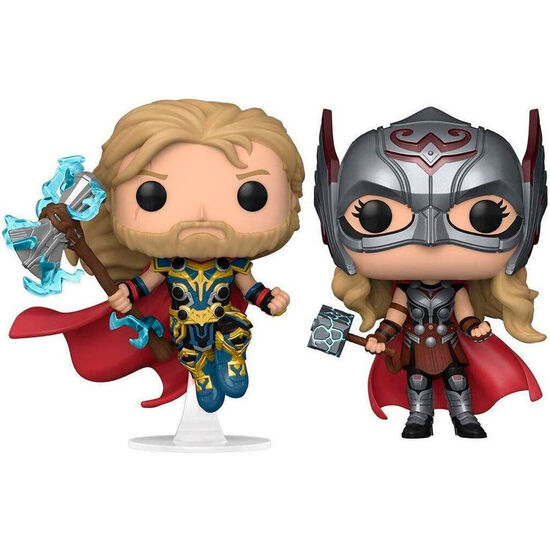BLISTER 2 FIGURAS POP MARVEL THOR LOVE AND THUNDER THOR & MIGHTY THOR EXCLUSIVE image 0