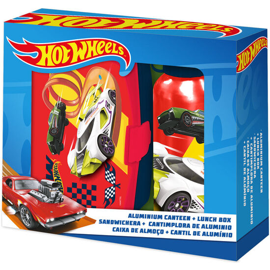 BLISTER SANDWICHERA + CANTIMPLORA ALUMINIO HOT WHEELS 500ML image 2