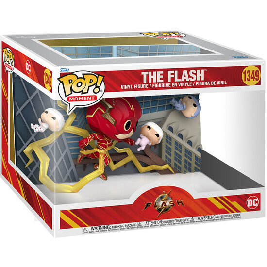 FIGURA POP MOMENT DC COMICS THE FLASH BABY RESCUE image 0