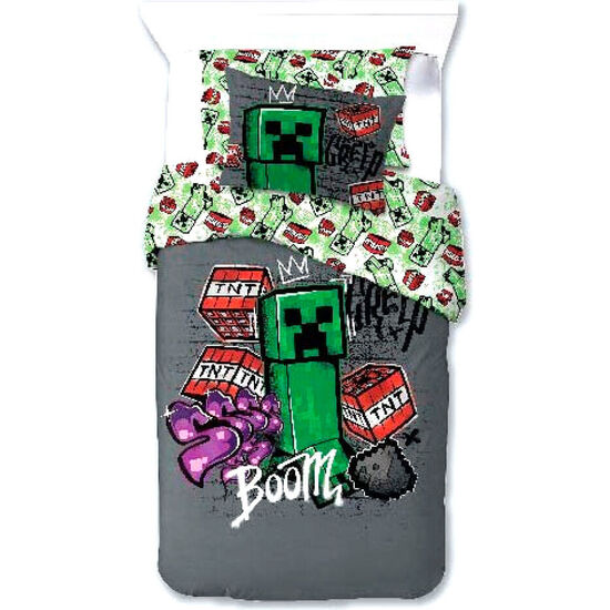 FUNDA NORDICA MINECRAF CAMA 90CM MICROFIBRA image 0