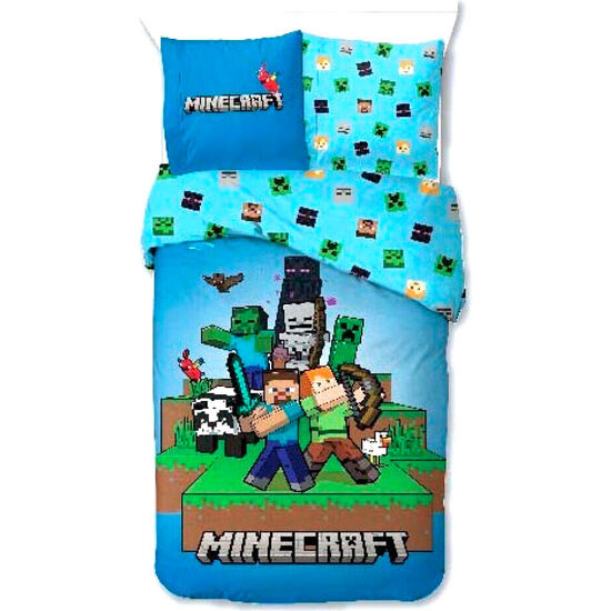 FUNDA NORDICA MINECRAF CAMA 90CM MICROFIBRA image 0