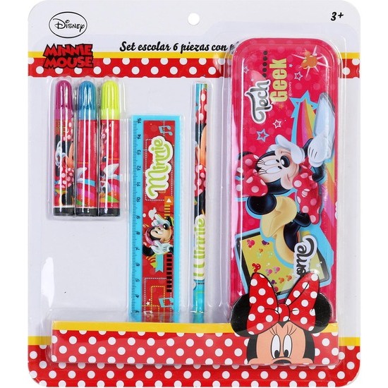 6PCS SCHOOL SET W/PENCIL-CASE MI image 0