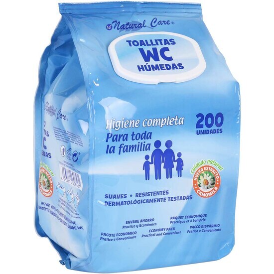 FAMILY WC WIPES, 200UNTS image 0