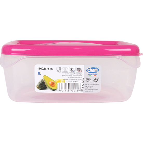 HERMETIC 1L MICROWAVE CONTAINER RECT. image 1