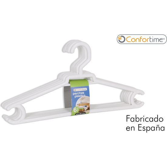 SET 6 PLAST. CLOTHES RACK 42X20CM  image 0