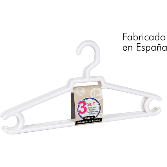 SET 6 PLAST. CLOTHES RACK 42X20CM  image 1