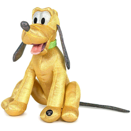 PELUCHE PLUTO GLITTER 100TH ANNIVERSARY DISNEY 28CM image 0