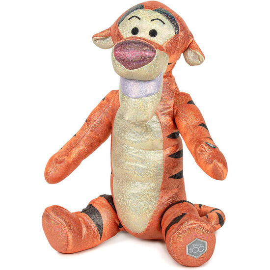 PELUCHE TIGER WINNIE THE POOH GLITTER 100TH ANNIVERSARY DISNEY 28CM image 0