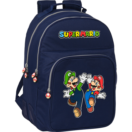 MOCHILA DOBLE ADAPT.CARRO SUPER MARIO image 0