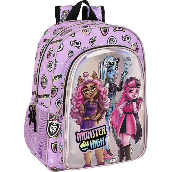 MOCHILA DE 33 CM ADAPT.CARRO MONSTER HIGH "BEST BOOS" image 0