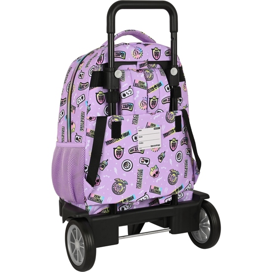 MOCHILA GDE. C/RUEDAS COMPACT EVOL. EXT. MONSTER HIGH "BEST BOOS" image 1