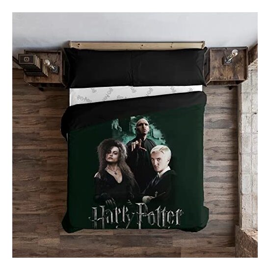 FUNDA NÓRDICA MICROSATÉN MODELO DEATH EATERS PARA CAMA DE 80 (140X200 CM.) image 2