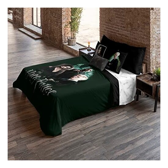 FUNDA NÓRDICA MICROSATÉN MODELO DEATH EATERS PARA CAMA DE 180 (260X240 CM) image 1