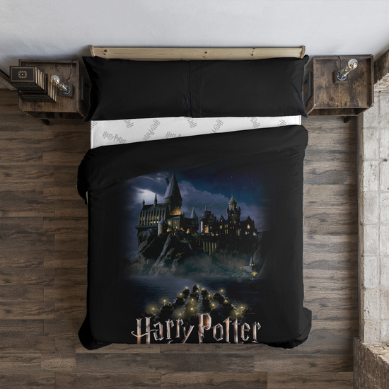 FUNDA NÓRDICA MICROSATÉN MODELO GO TO HOGWARTS PARA CAMA DE 80 (140X200 CM.) image 1