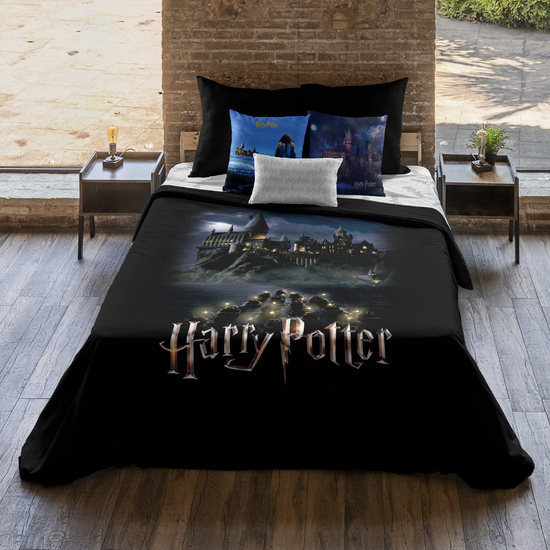 FUNDA NÓRDICA MICROSATÉN MODELO GO TO HOGWARTS PARA CAMA DE 80 (140X200 CM.) image 3