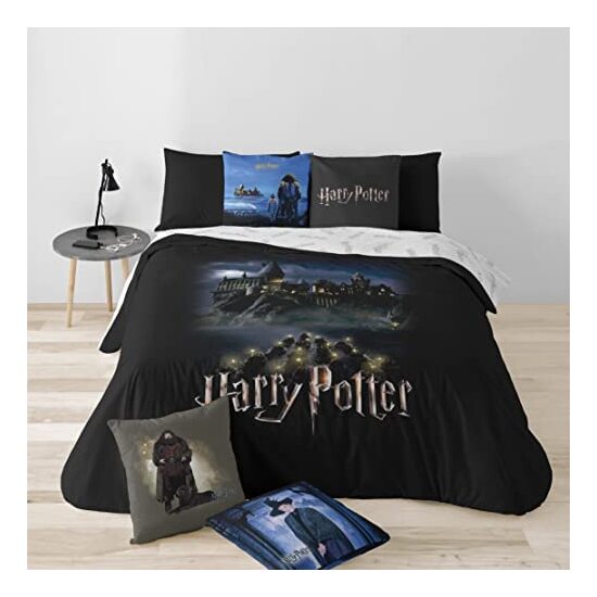 FUNDA NÓRDICA MICROSATÉN MODELO GO TO HOGWARTS PARA CAMA DE 105 (180X220 CM) image 0