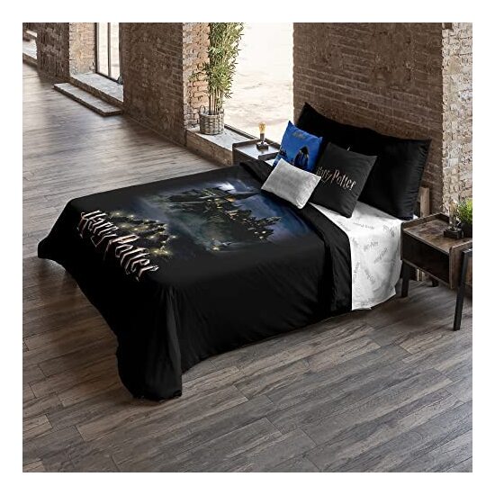 FUNDA NÓRDICA MICROSATÉN MODELO GO TO HOGWARTS PARA CAMA DE 180 (260X240 CM) image 2