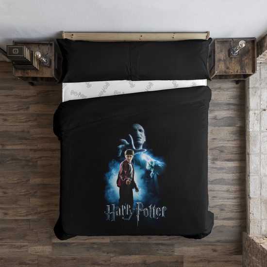 FUNDA NÓRDICA MICROSATÉN MODELO HARRY POTTER VS VOLDEMORT PARA CAMA DE 90 ( 155X220 CM.) image 0