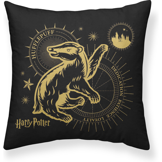 FUNDA ALMOHADA MICROSATÉN HUFFLEPUFF GOLD A 65X65 HARRY POTTER image 0