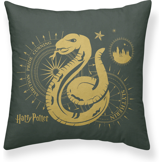 FUNDA ALMOHADA MICROSATÉN SLYTHERIN GOLD A 65X65 HARRY POTTER image 0