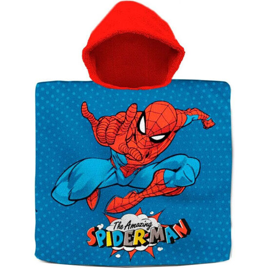 PONCHO TOALLA SPIDERMAN MARVEL ALGODON image 0