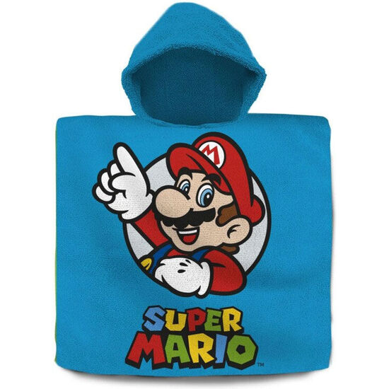 PONCHO TOALLA SUPER MARIO BROS ALGODON image 0