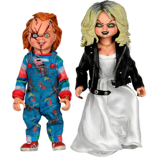 PACK 2 FIGURAS CLOTHED CHUCKY AND TIFFANY LA NOVIA DE CHUCKY 14CM image 0