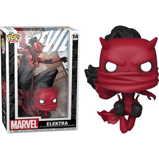 FIGURA POP COMIC COVER MARVEL DAREDEVIL ELEKTRA image 0