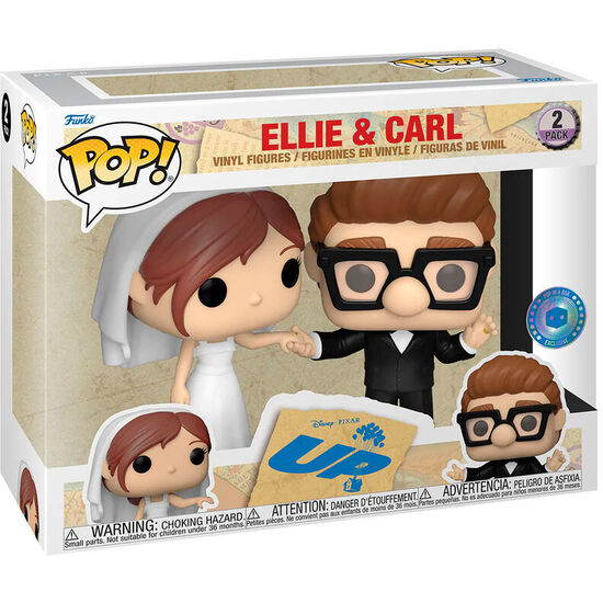 BLISTER 2 FIGURAS POP DISNEY UP ELLIE & CARL EXCLUSIVE image 0