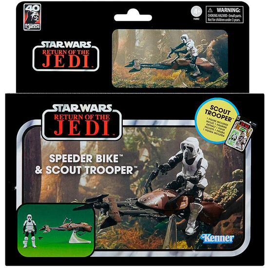 FIGURA SCOUT TROOPER RETURN OF THE JEDI STAR WARS 9,5CM image 1